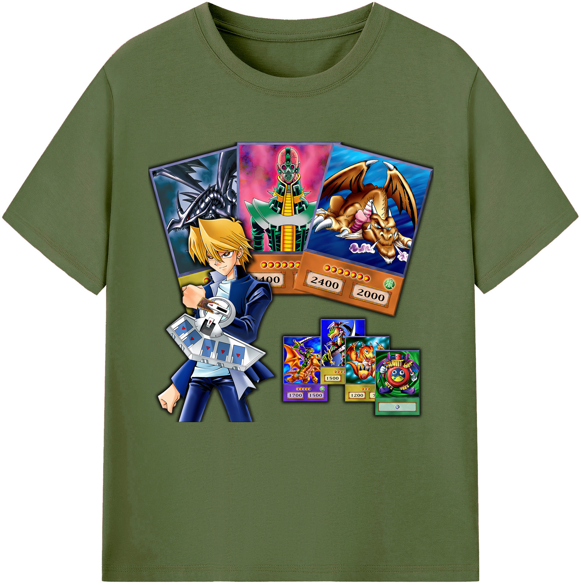 （画像用） 遊☆戯☆王 Yu-Gi-Oh! 綿100％半袖Tシャツ（フロントプリント）